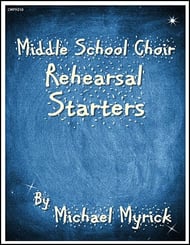 Middle School Rehearsal Starters SAB choral sheet music cover Thumbnail